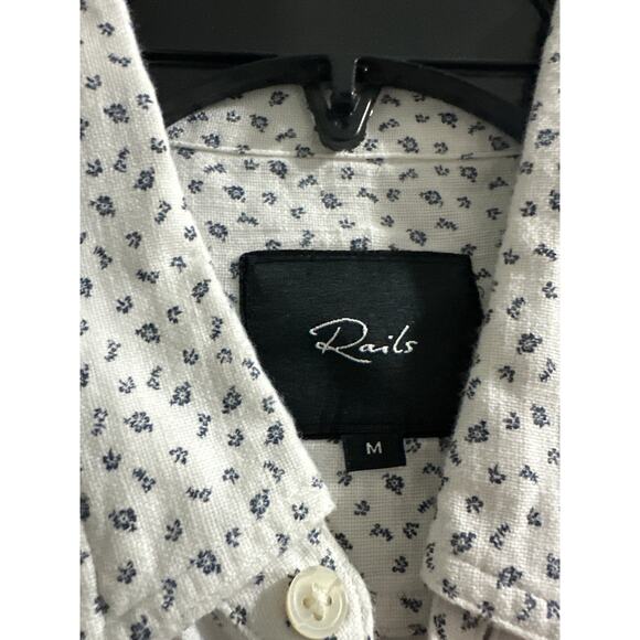 Rails Men's Fairfax Hibiscus-Print‎ Sport Shirt Size Medium 100% cotton - Picture 4 of 7